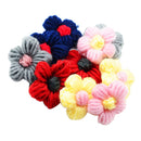 10 Pieces Wool Flower Shape DIY Findings for Clothes Handbag Hair Clip Decoration 45mm
