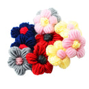 10 Pieces Wool Flower Shape DIY Findings for Clothes Handbag Hair Clip Decoration 45mm