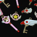 10 Pieces Multicolor Cute Alloy Charms Pendants for DIY Kids Jewelry Making Crafts