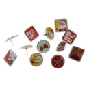 12 Pieces Assorted Christmas Style Metal Brads Paper Fastener for Scrapbooking DIY Craft 20mm