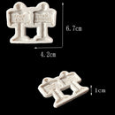 Merry Christmas Silicone Mould Fondant Cake Mold for Sugar Craft Cake Decoration