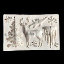 Christmas Tree Elk Deer Silicone Mould Fondant Cake Mold for Sugar Craft Cake Decoration
