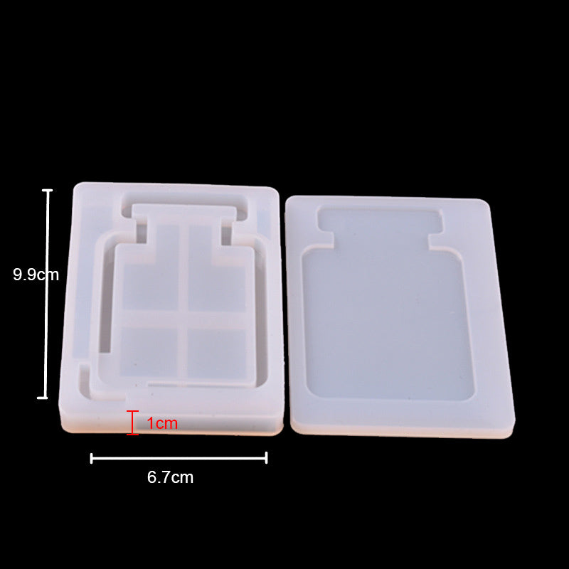 1 Set Transparent Silicone Pendant Mould Resin Hourglass DIY Jewelry Making Tool - Perfume Bottle