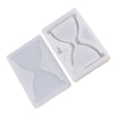 Clear Silicone Pendant Mould Mudboard for Resin DIY Jewelry Making Craft - Hourglass