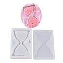 Clear Silicone Pendant Mould Mudboard for Resin DIY Jewelry Making Craft - Hourglass