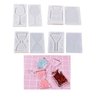 1 Set Transparent Silicone Pendant Mould Resin Hourglass DIY Jewelry Making Tool - Reagent Bottle