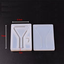 1 Set Transparent Silicone Pendant Mould Resin Hourglass DIY Jewelry Making Tool - Reagent Bottle