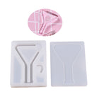1 Set Transparent Silicone Pendant Mould Resin Hourglass DIY Jewelry Making Tool - Reagent Bottle