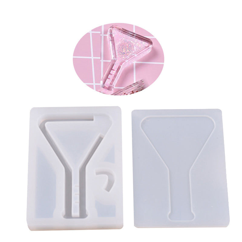 1 Set Transparent Silicone Pendant Mould Resin Hourglass DIY Jewelry Making Tool - Reagent Bottle