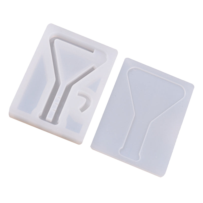 1 Set Transparent Silicone Pendant Mould Resin Hourglass DIY Jewelry Making Tool - Reagent Bottle