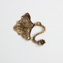 10 Pieces Alloy Gold Leaf Embellishments Scrapbooking DIY Flatback Decor Crafts