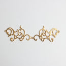 10 Pieces Alloy Flower Flatback Embellishments for DIY Wedding Decoration Gold