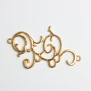 10 Pieces Alloy Flower Flatback Embellishments for DIY Wedding Decoration Gold