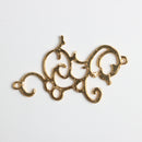 10 Pieces Alloy Flower Flatback Embellishments for DIY Wedding Decoration Gold
