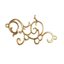 10 Pieces Alloy Flower Flatback Embellishments for DIY Wedding Decoration Gold