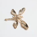 10 Pieces Alloy Flatback Gold Dragonfly Embellishment Flatback Scrapbook 2.8x5cm