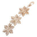 Snowflake Strip with Hook Wooden XMAS Party Christmas Tree Hanging Ornament
