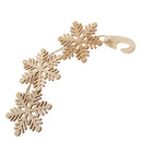 Snowflake Strip with Hook Wooden XMAS Party Christmas Tree Hanging Ornament
