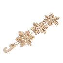 Snowflake Strip with Hook Wooden XMAS Party Christmas Tree Hanging Ornament