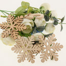 Snowflake Strip with Hook Wooden XMAS Party Christmas Tree Hanging Ornament