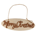 1 Piece Wooden Merry Christmas Hanging Pendants Xmas Tree Decor Ornaments