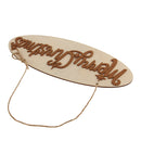 1 Piece Wooden Merry Christmas Hanging Pendants Xmas Tree Decor Ornaments