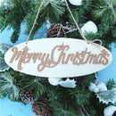 1 Piece Wooden Merry Christmas Hanging Pendants Xmas Tree Decor Ornaments