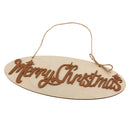 1 Piece Wooden Merry Christmas Hanging Pendants Xmas Tree Decor Ornaments