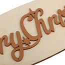 1 Piece Wooden Merry Christmas Hanging Pendants Xmas Tree Decor Ornaments