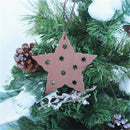 4 Pieces Wooden Animal Star Tree Hanging Pendants Christmas Tree Decor Ornaments