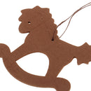 4 Pieces Wooden Animal Star Tree Hanging Pendants Christmas Tree Decor Ornaments