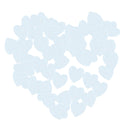 100 Pieces White 21x20mm Mini Wooden Hearts Shapes Pieces Decor Embellishment Art Craft Card Making Scrapbooking Wedding Favors