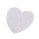 100 Pieces White 21x20mm Mini Wooden Hearts Shapes Pieces Decor Embellishment Art Craft Card Making Scrapbooking Wedding Favors
