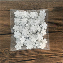 100 Pieces White 21x20mm Mini Wooden Flower Shapes Pieces Decor Embellishment Art Craft Card Making Scrapbooking Wedding Favors