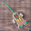 1 Pieces Fabric Gingerbread Man Christmas Tree Hanging Ornaments Xmas Festival Children's Gifts Pendant Home Decorations
