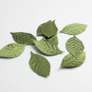 100 Pieces Artificial Rose Leaf Fake Leaves Silk Flower Wedding Party Decoration Green