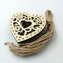10 Pieces DIY Event Party Supplies Wedding Engagement Accessories Hollow Cut Out Wooden Heart Favors Gift Wedding Decorations