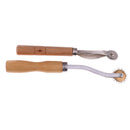 2 Pieces Serrate Edge Pattern Tracer Tracing Wheel Tailor Marker Sewing Tools Wooden Handle