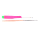 2 Pieces/Set Crochet Latch Hook Weaving Needles for Hair Micro Braid Dread Lock