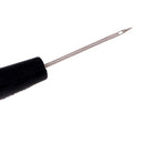 2 Pieces/Set Plastic and Faux Wood Handle Sewing Awl Hand Stitcher Shoe Repair Tool for DIY Sewing Repairing Canvas Leather Thick Fabric