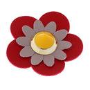 10 Pieces 4.5cm Leather Flower Rivet Appliques Decorative Accessories DIY Decoration