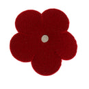 10 Pieces 4.5cm Leather Flower Rivet Appliques Decorative Accessories DIY Decoration