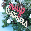 Merry Christmas Wooden Christmas Tree Ornament Home Door Hanging Decoration