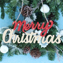 Merry Christmas Wooden Christmas Tree Ornament Home Door Hanging Decoration