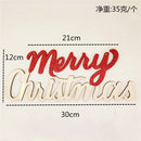 Merry Christmas Wooden Christmas Tree Ornament Home Door Hanging Decoration