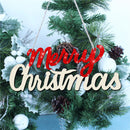 Merry Christmas Wooden Christmas Tree Ornament Home Door Hanging Decoration