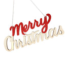 Merry Christmas Wooden Christmas Tree Ornament Home Door Hanging Decoration