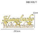 Weihnachten Design Wood Christmas Tree Ornament Home Door Hanging Decoration Gold