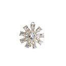 10 Piece Rhinestones Snowflake Charms Pendants Christmas Jewelry Making Findings 26mm