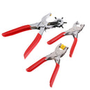 3 Pieces Revolving Hole Punch&Eyelet Plier &Press Snap Plier with Snap Buttons Grommet